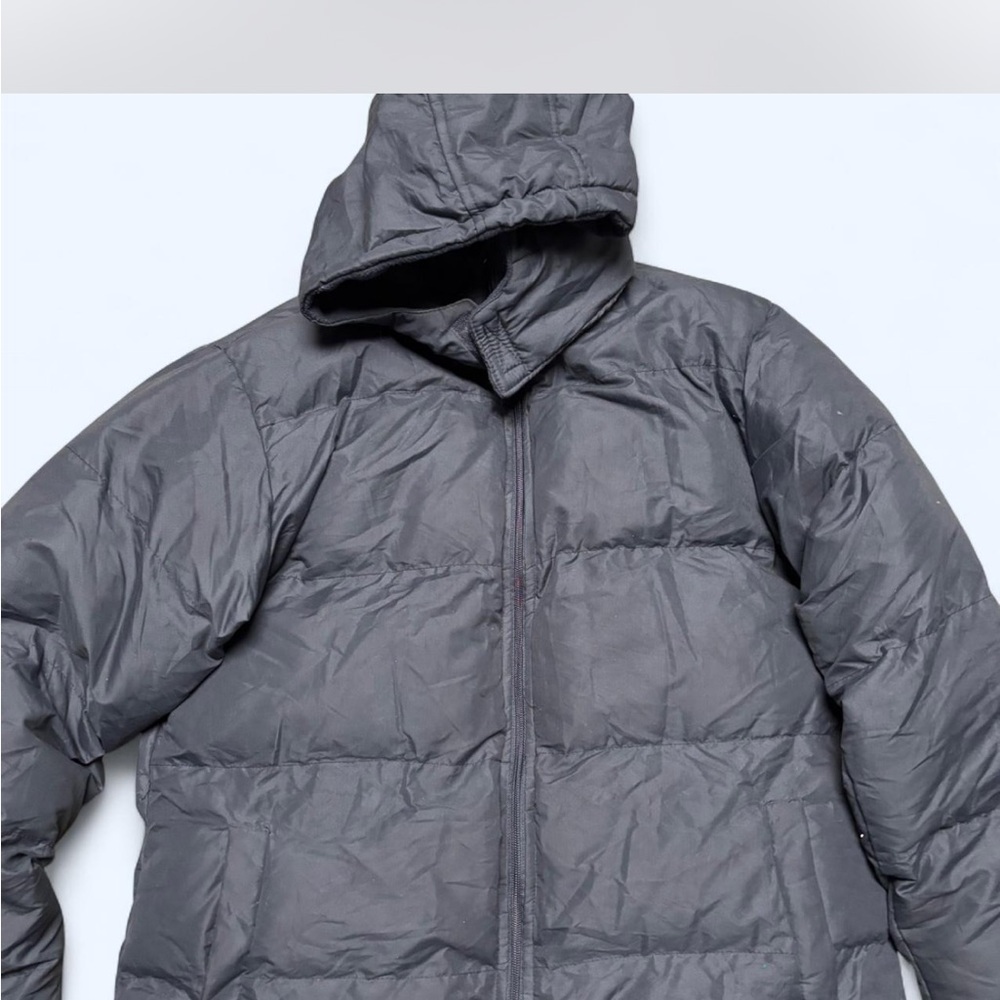 Men's dark navy blue oversized  Hooded Puffer Jacket